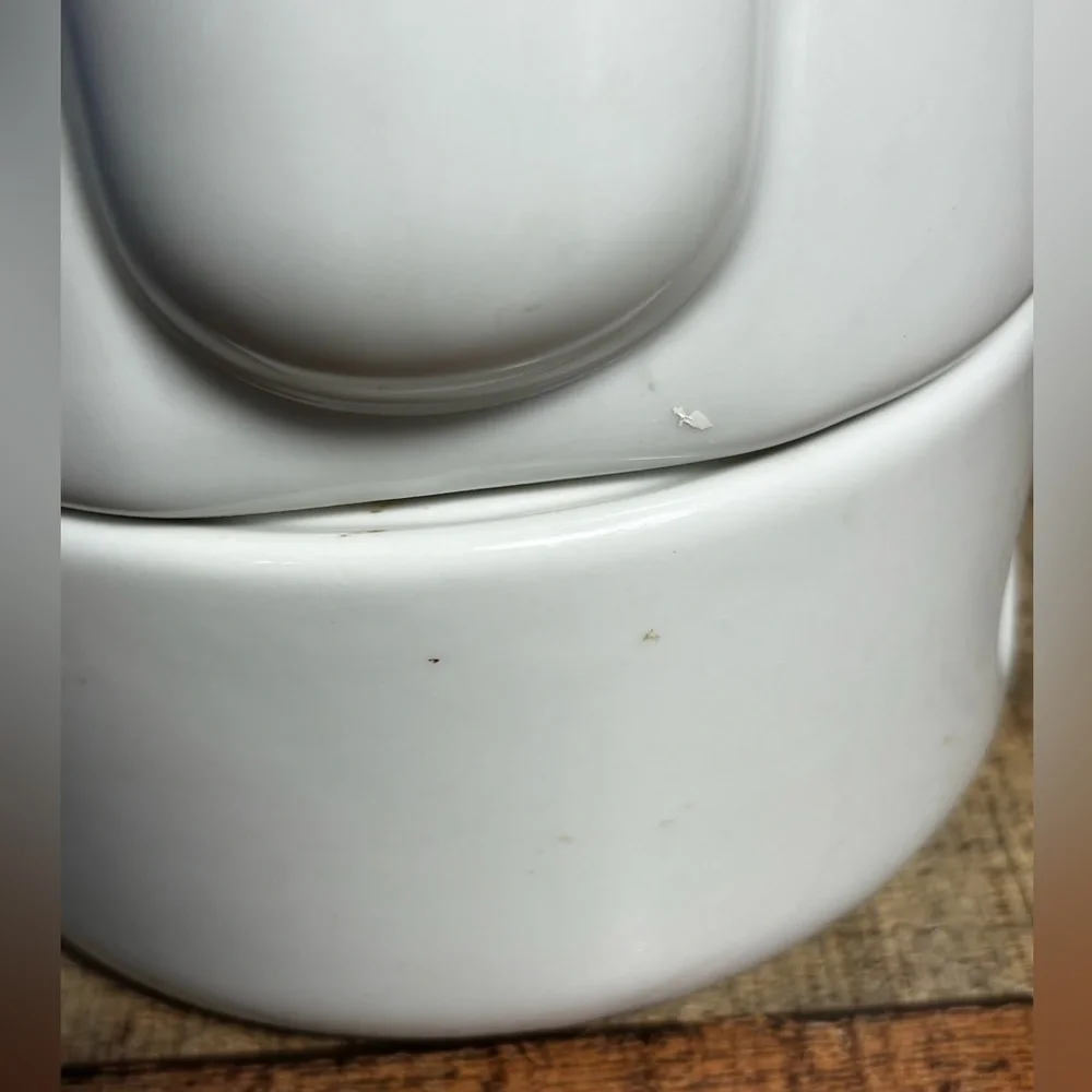 Cordon Bleu Crate& Barrel White Ceramic Teapot & Warmer Koen De Winter 1984